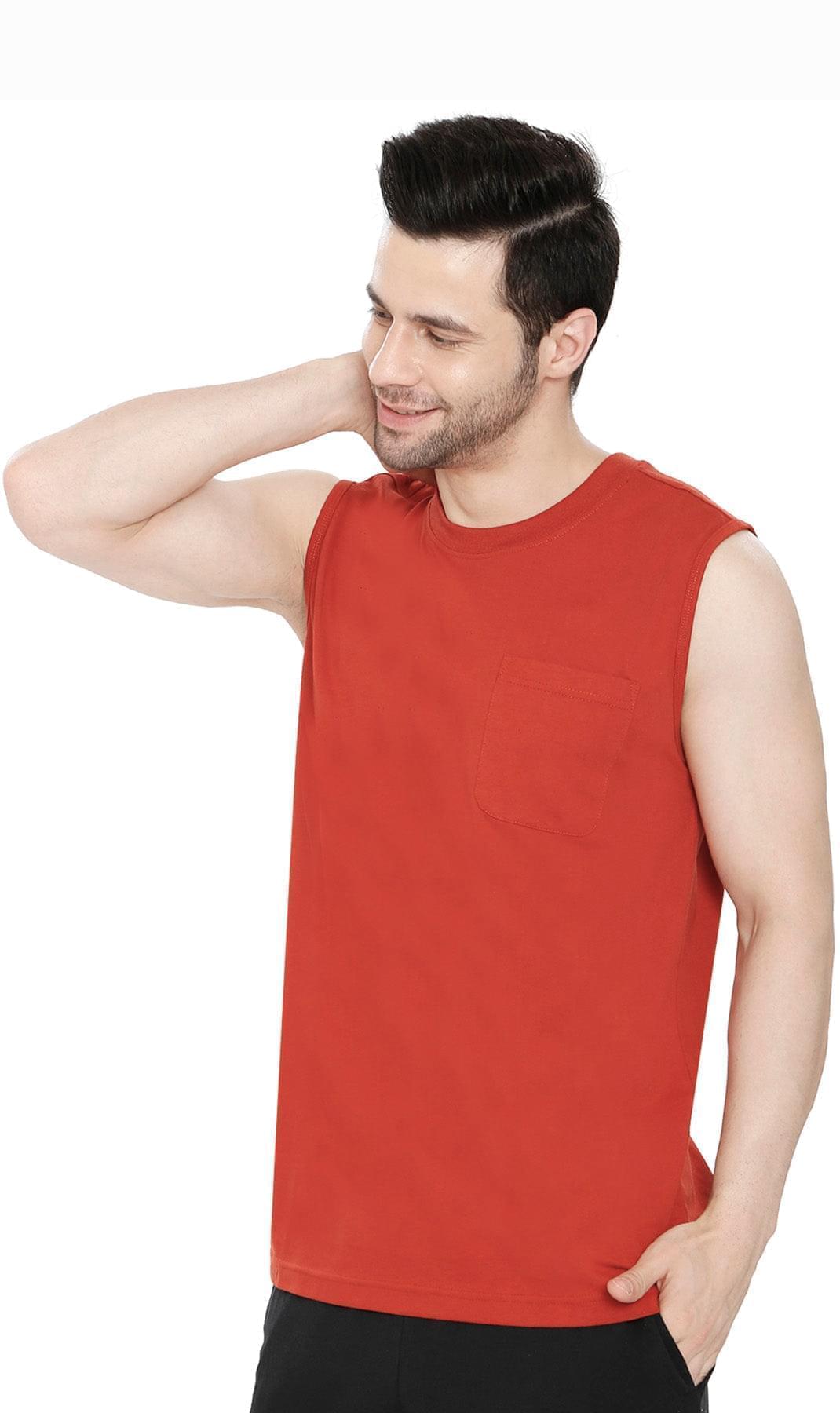 Men's Sleeveless Crew Neck T-Shirt