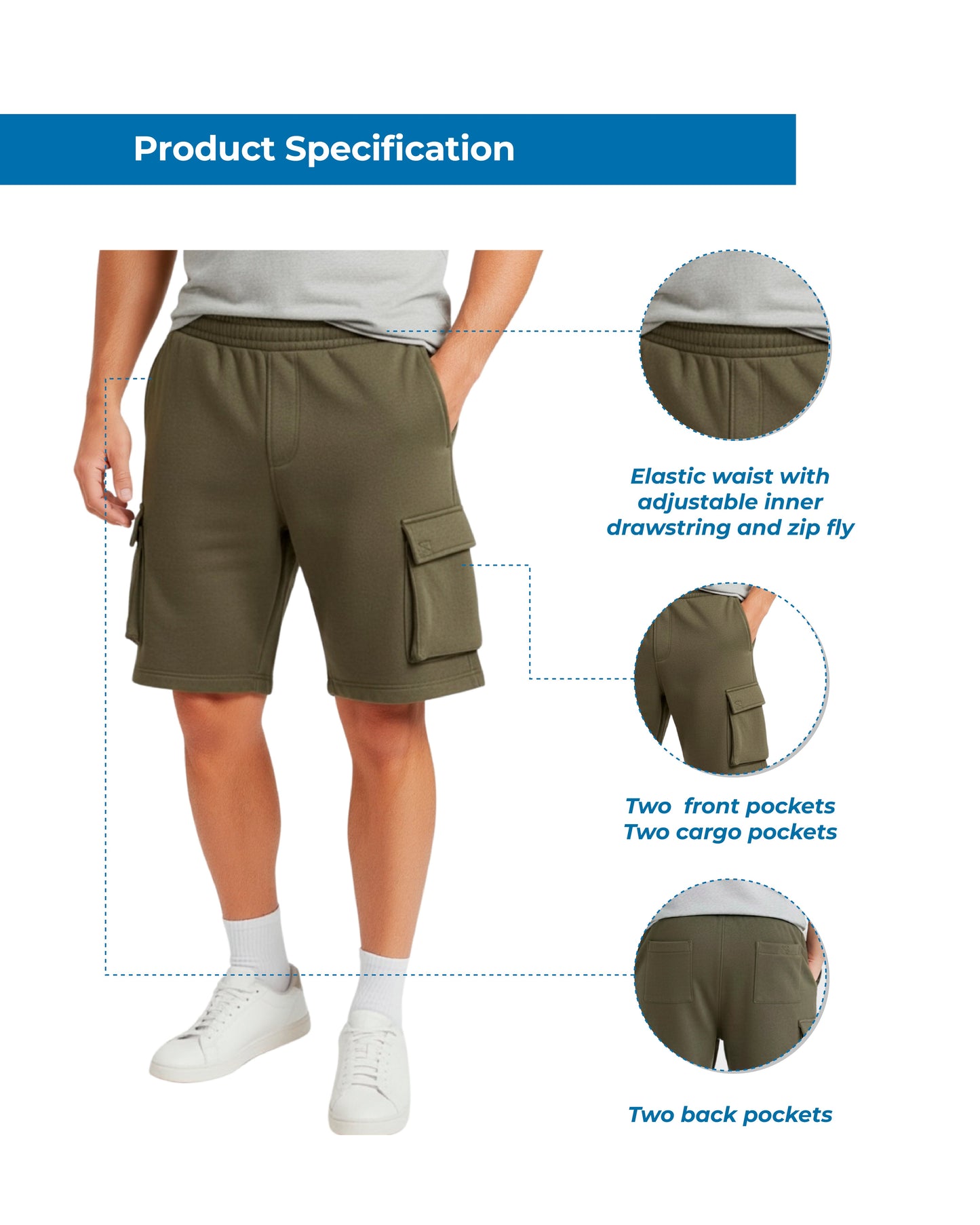 Men's Fleece Cargo Shorts – The Sweat Shorts You'll Wear Everywhere