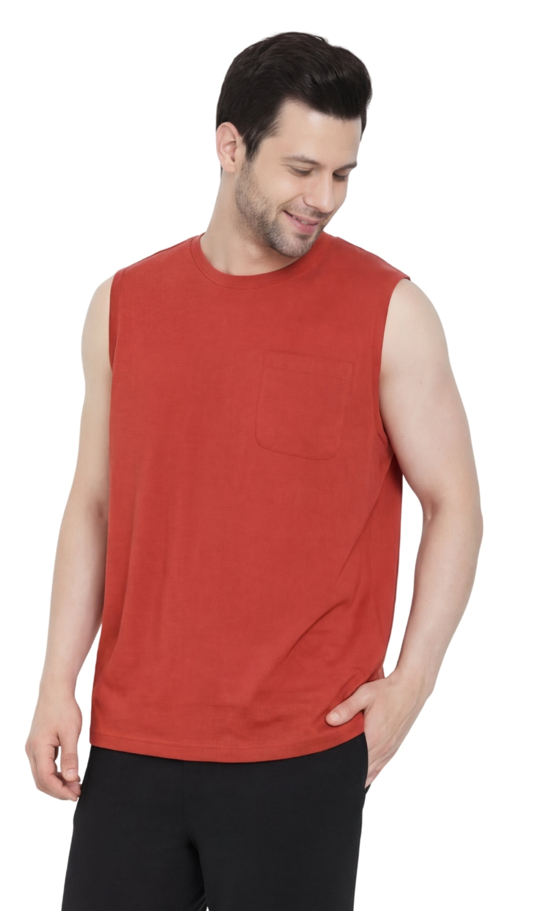 Men's Sleeveless Crew Neck T-Shirt