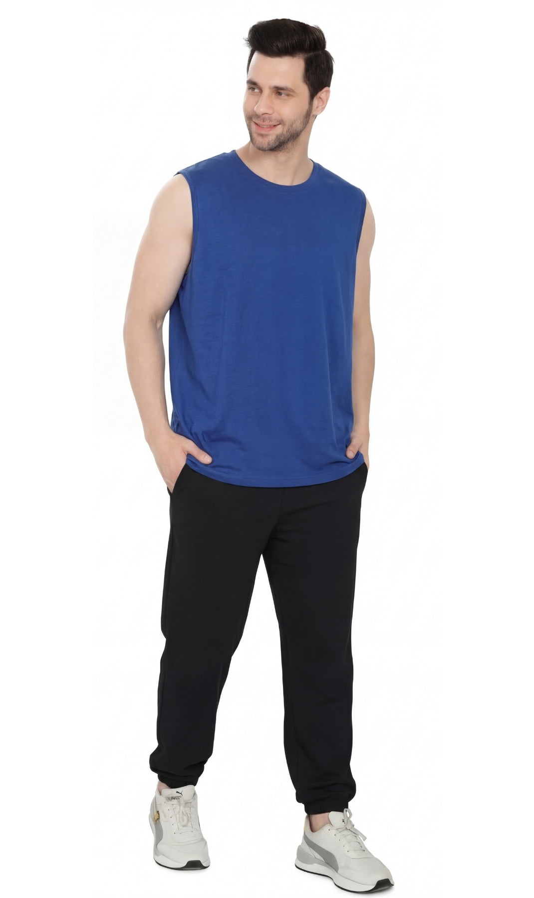Men's Sleeveless Crew Neck T-Shirt
