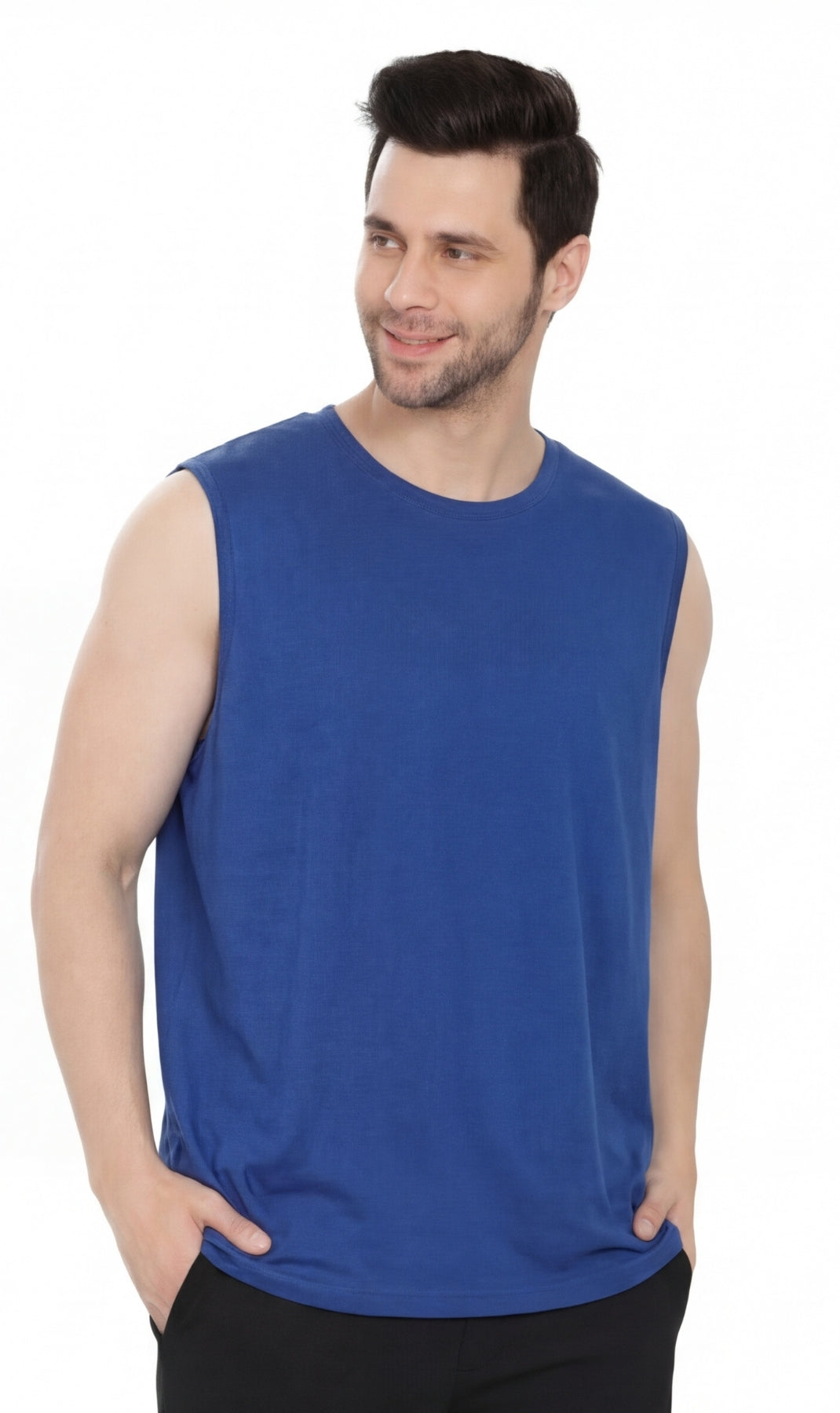 Men's Sleeveless Crew Neck T-Shirt