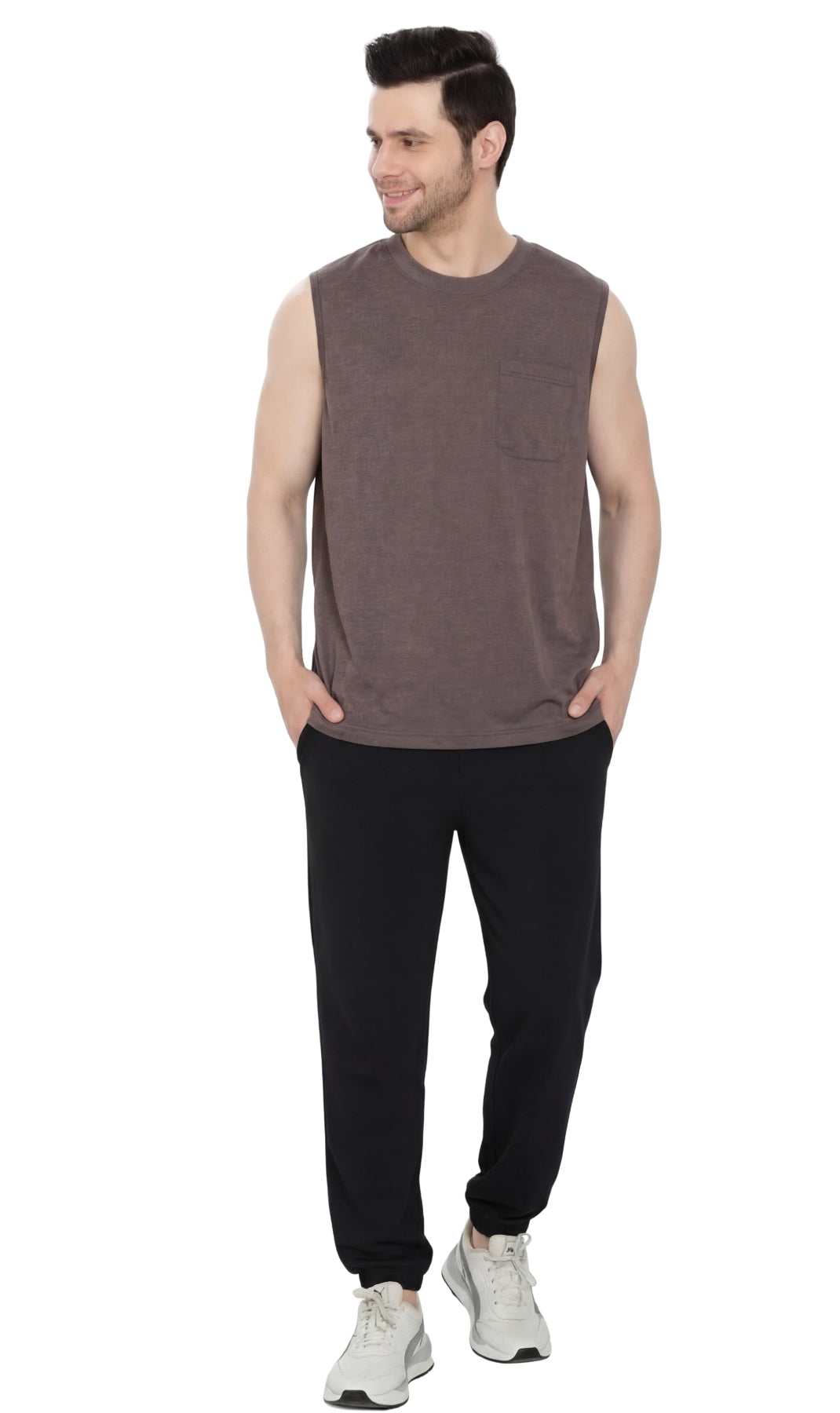 Men's Sleeveless Crew Neck T-Shirt