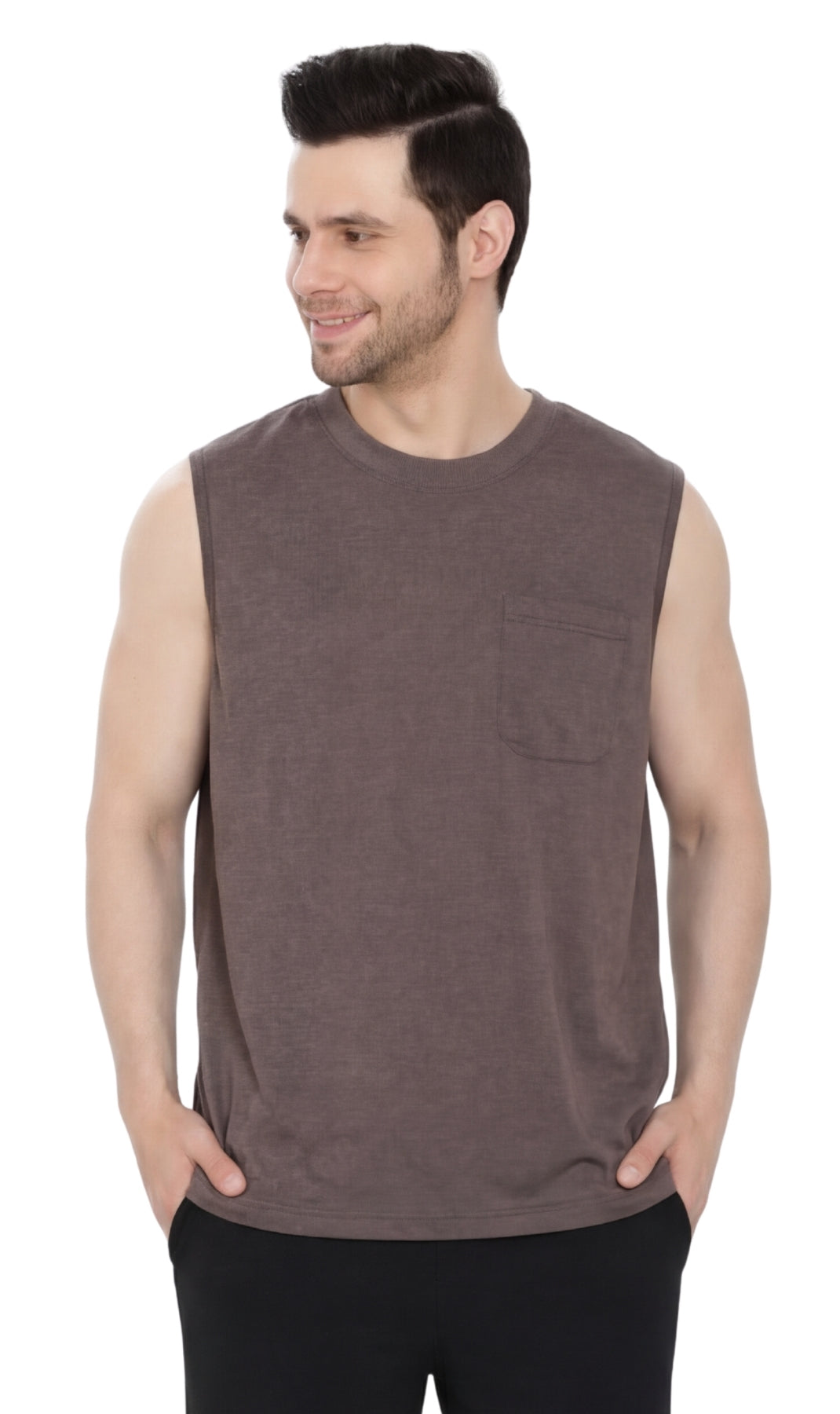 Men's Sleeveless Crew Neck T-Shirt