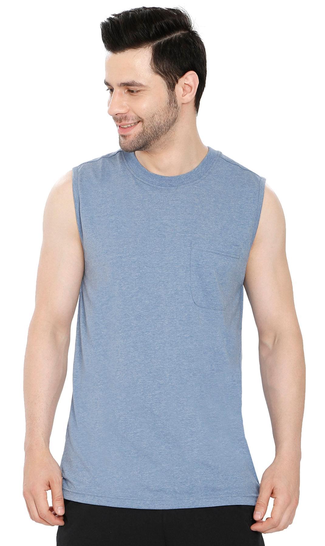 Men's Sleeveless Crew Neck T-Shirt
