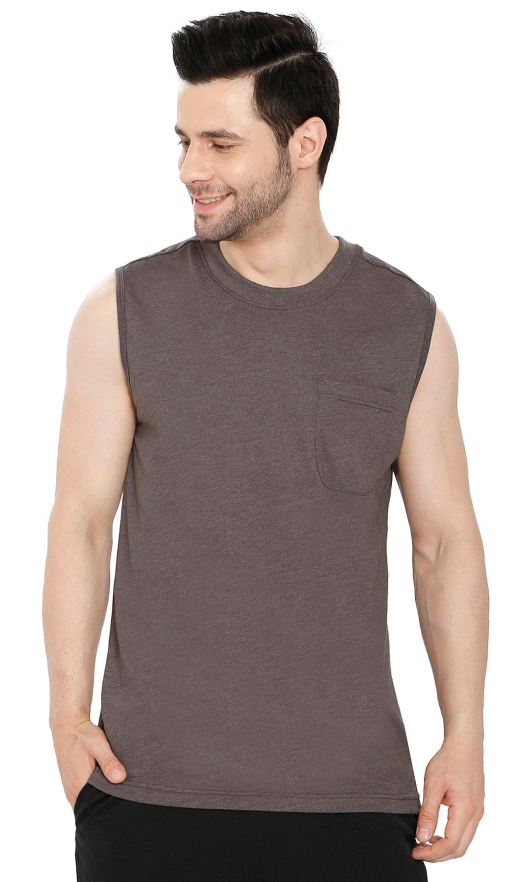 Men's Sleeveless Crew Neck T-Shirt