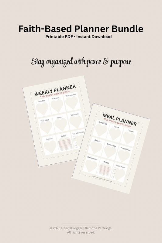 Faith-Based Weekly Planner Bundle | Printable Planner PDF