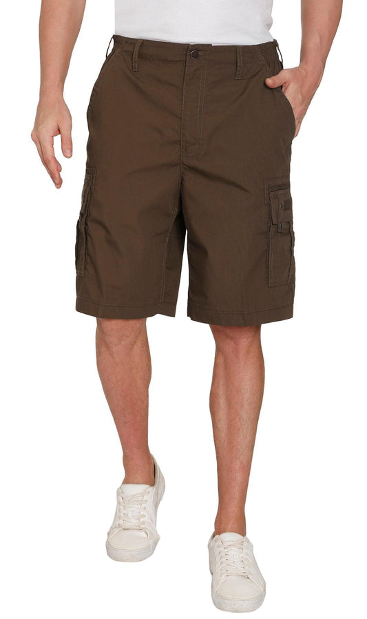 Men's Cargo Shorts with Elastic Waist and Multi Pockets for added comfort