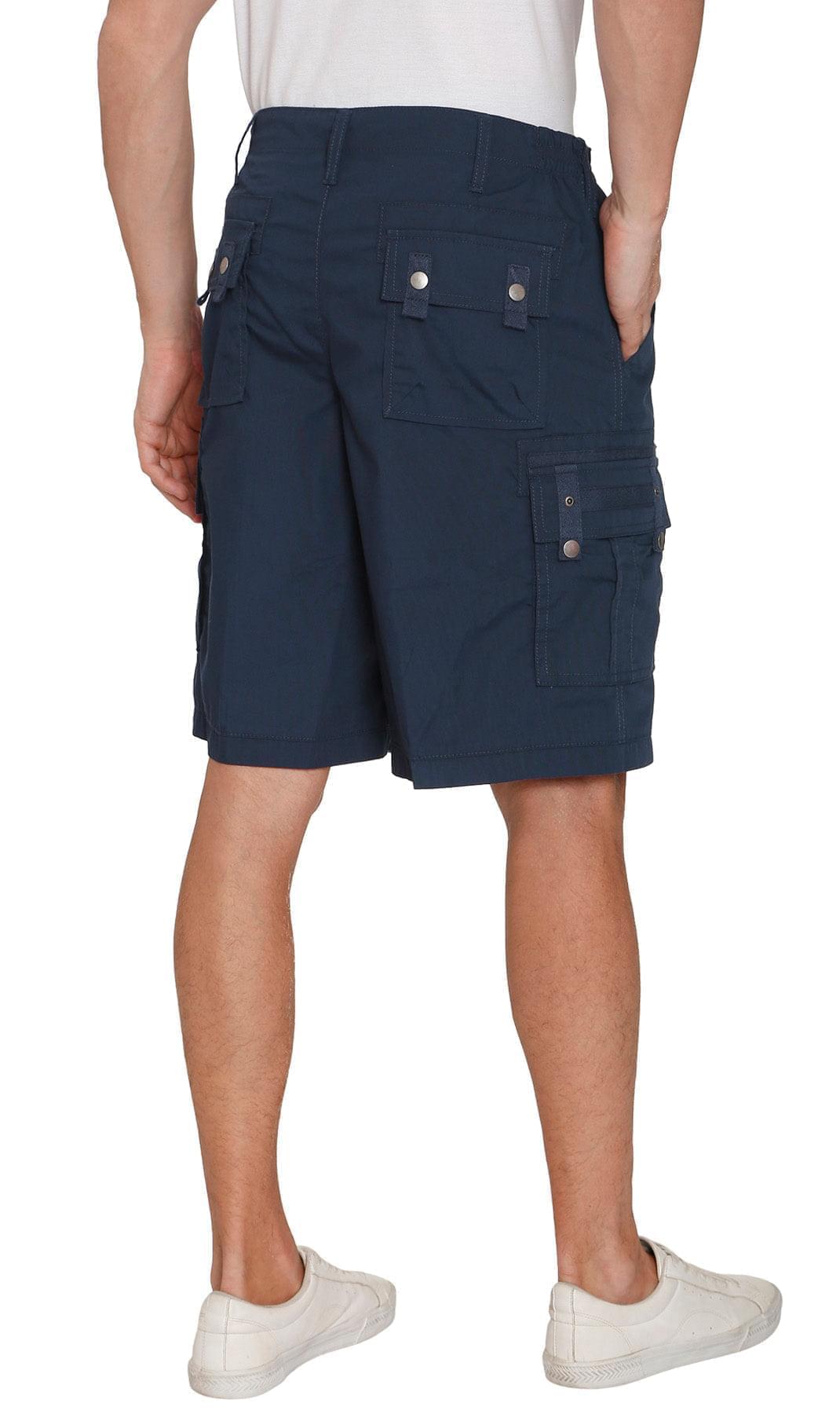 Men's Cargo Shorts with Elastic Waist and Multi Pockets for added comfort