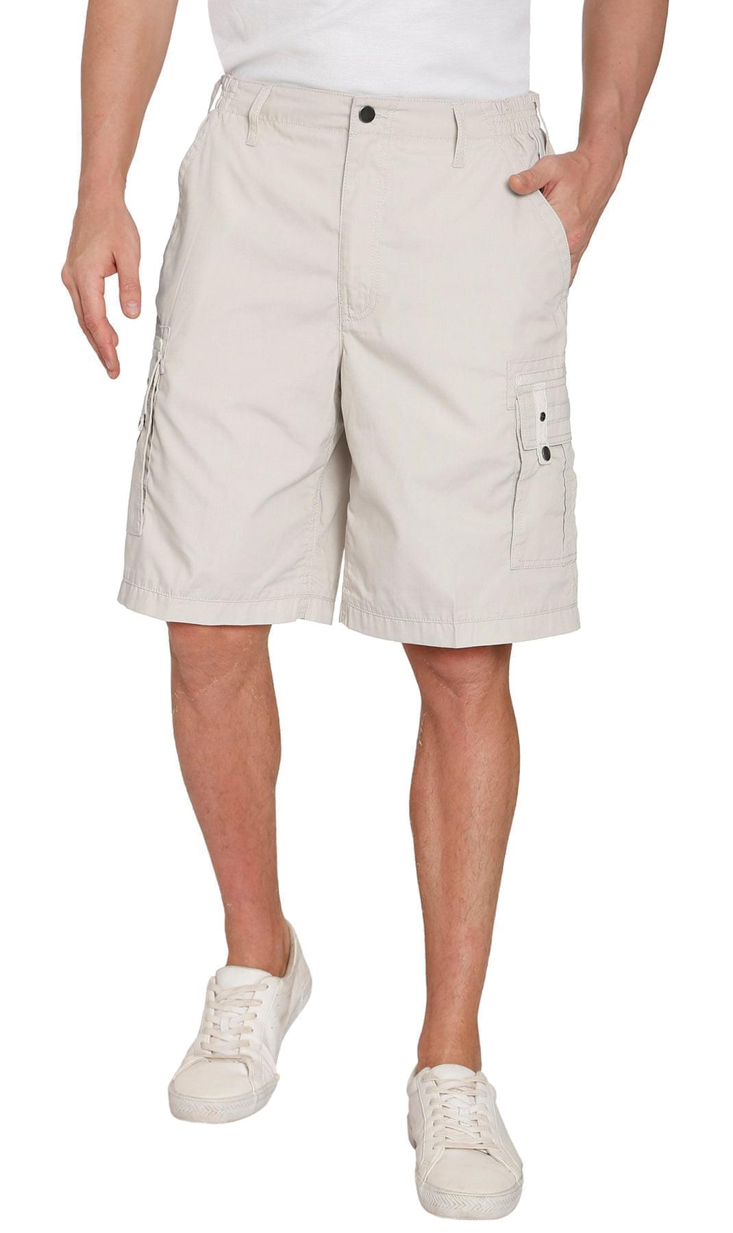 Men's Cargo Shorts with Elastic Waist and Multi Pockets for added comfort