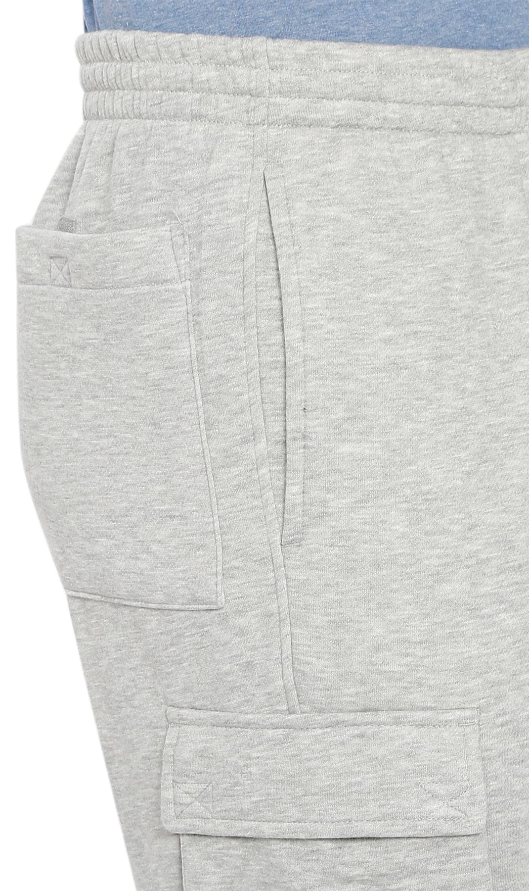 Men's Brushed Fleece Cargo Pants – Comfy Sweatpants with inner drawstrings