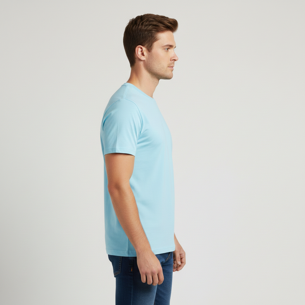 Retro Ring-Spun Crew Neck T-Shirt 2100